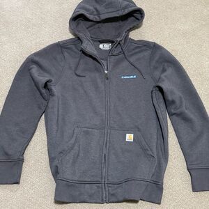 Carhartt Hoodie Full Zip Hooded Jacket Sweat Shirt Carlisle Logo Women's Large